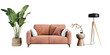 © Buffstock - Sofa and plant on white background