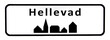 City sign of Hellevad - Hellevad Byskilt