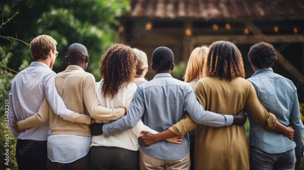 Group Reflecting Diverse group of people working together, reflecting inclusivity and ...