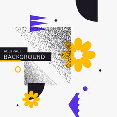 Poster - Abstract background with simple elements. An image with a composition of geometric elements and shapes.