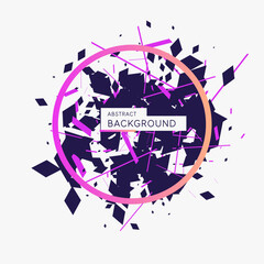 Poster - Abstract background with simple elements. An image of geometric elements and shapes. Vector illustration.