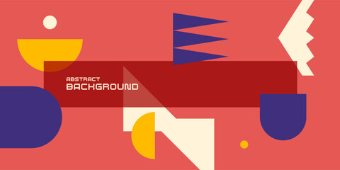 Poster - Composition with geometric shapes. Abstract background for design.