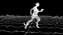 Running Human Figure Digital Rendering