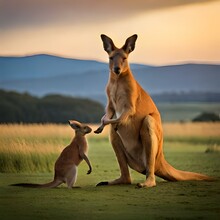 Kangaroo In The Wild