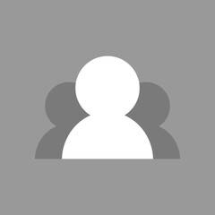 Poster - Group profile avatar icon vector. Default social media forum profile photo