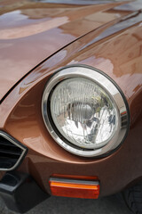 Canvas Print - Close up detail of a Classic car