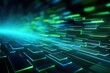 © AKKA - abstract futuristic background with pink blue glowing neon moving high speed wave lines and bokeh lights. Data transfer concept Fantastic wallpaper