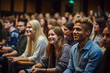 © toonsteb - students listening to lecture at a lecture theatre with Generative AI