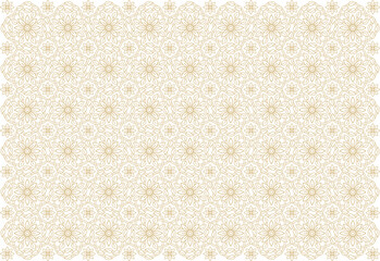 Line art pattern asian style banner background