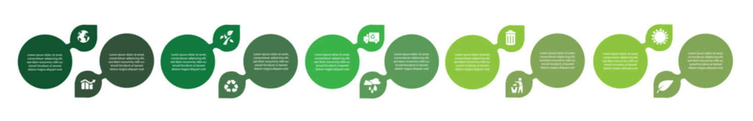  Infographic of green technology or education process with 10 steps.Eco Business presentation. Development and growth of the farming and green technology.