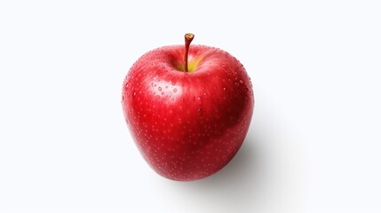 Wall Mural - red apple isolated on white background