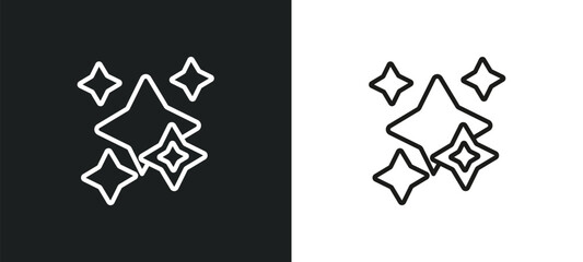 Poster - neat outline icon in white and black colors. neat flat vector icon from cleaning collection for web, mobile apps and ui.