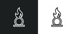 oxidizing agent outline icon in white and black colors. oxidizing agent flat vector icon from cleaning collection for web, mobile apps and ui.