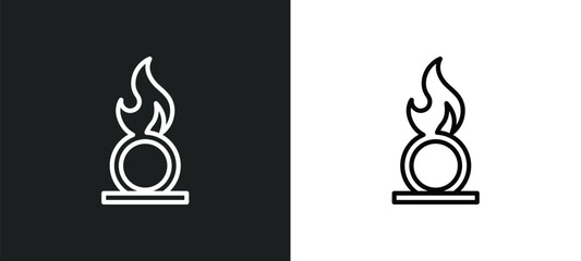 Poster - oxidizing agent outline icon in white and black colors. oxidizing agent flat vector icon from cleaning collection for web, mobile apps and ui.