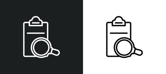 Poster - bar stats outline icon in white and black colors. bar stats flat vector icon from analytics collection for web, mobile apps and ui.