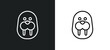 walrus outline icon in white and black colors. walrus flat vector icon from animals collection for web, mobile apps and ui.