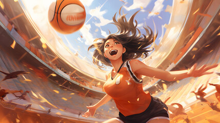 Wall Mural - china anime empowered athlete