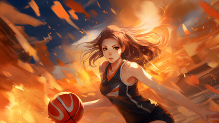 Wall Mural - china anime empowered athlete