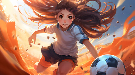 Wall Mural - china anime empowered athlete