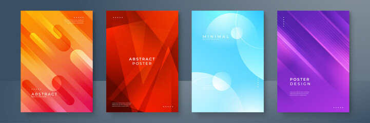 colourful annual report brochure flyer design template with circles style. vector illustration, use 