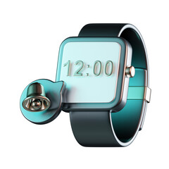 Wall Mural - Smartwatch Message Notification 3D Icon