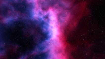 nebula gas cloud in deep outer space, science fiction illustration, colorful space background with stars 3d render
