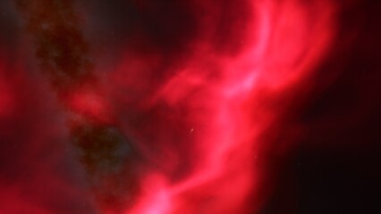 Space background with realistic nebula and shining stars. Colorful cosmos with stardust and milky way. Magic color galaxy. Infinite universe and starry night. 3d render
