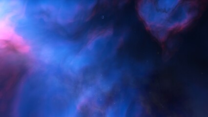 Space background with realistic nebula and shining stars. Colorful cosmos with stardust and milky way. Magic color galaxy. Infinite universe and starry night. 3d render
