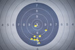 © Chakkaphong - Hole in the gun shooting training target from shooter shooter.