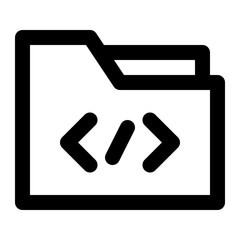 folder line icon