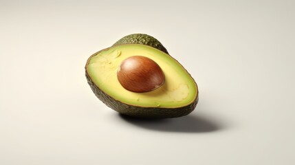 Poster - avocado isolated on white background