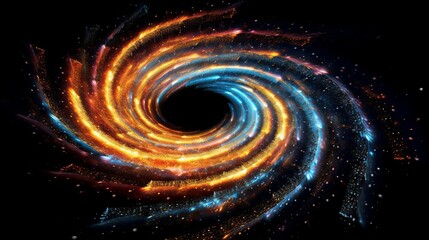 Wall Mural - galaxy in space, computer generated abstract background, 3d render. galaxy and nebula in deep space.