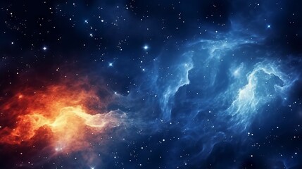 Wall Mural - abstract space background with nebula and stars in the night sky. abstract background with explosion