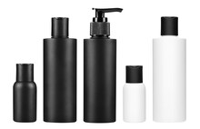 Set Of Black And White Personal Hygiene Products, Cut Out