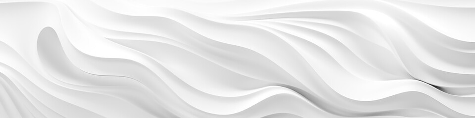 Poster - White wave background, abstract concept.Generated with AI