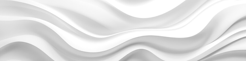 Poster - White wave background, abstract concept.Generated with AI
