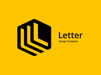 Poster - letter l logo icon design template elements