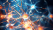 © Kyohei Kaneko - 脳内のニューロン神経回路とシナプス neuron synapse and nerves in brain. Created by generative Ai