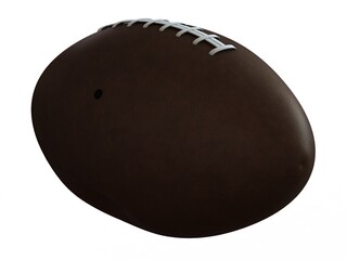 Standard Rugby Ball 3D Rendering