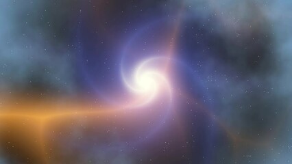 Aufkleber - Abstract nebulae galaxy moving background. Abstract looping footage 4k