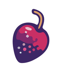 Sticker - Organic strawberry fresh fruit icon
