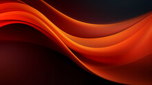 Abstract Orange Curve Shapes Background. Luxury Wave. Smooth And Clean Subtle Texture Creative Design. Suit For Poster, Brochure, Presentation, Website, Flyer. Vector Abstract Design Element