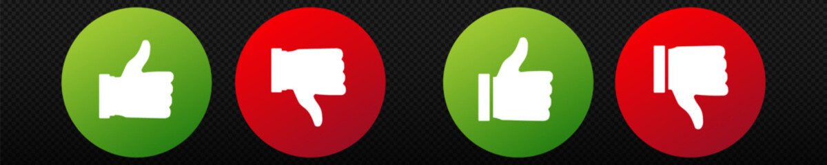 Poster - Green like and red dislike