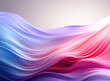 © Ongushi - Beautiful Abstract pastel pink and blue color luxury with smooth silky satin fabric wave background. Smooth liquid sea wave wallpaper. Elegant shiny silk satin texture. Generative AI illustration