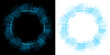 © Kal El BSF - blue circle hud holographic futuristic design transparent background