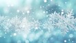 © Deep Ai Generation - Blue Christmas snowflakes background, Generative ai
