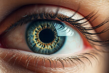Close Up Of A Woman Eye Ai Generated Art