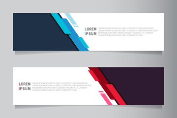 Fototapete - Vector abstract banner design web template, banner header