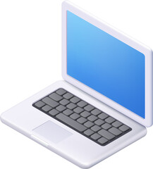 Wall Mural - laptop computer isometric icon