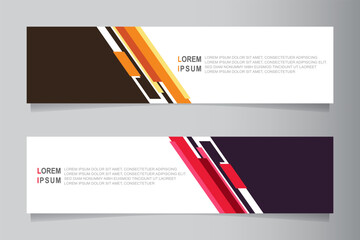 Fototapete - Vector abstract banner design web template, banner header